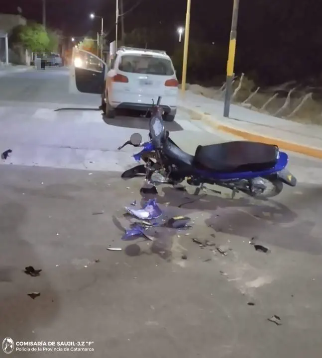 siniestro vial en Saujil