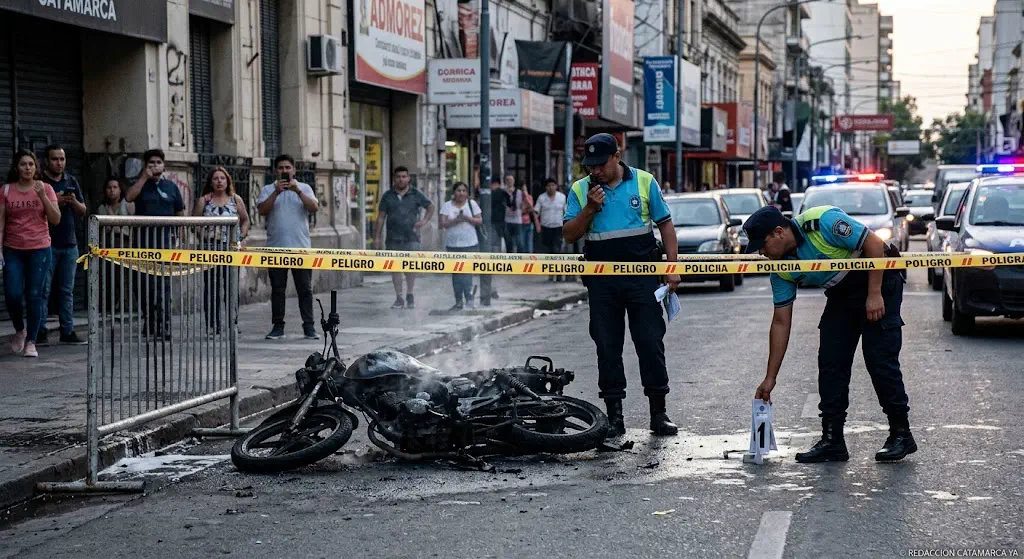 Tensión y fuego en pleno centro