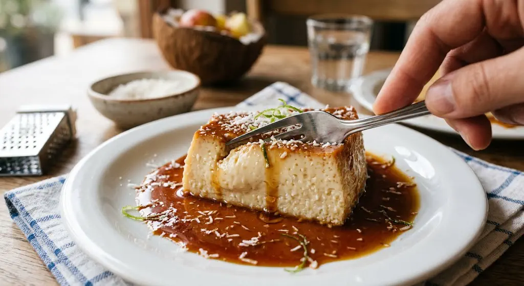 Aprende a preparar un flan de coco casero