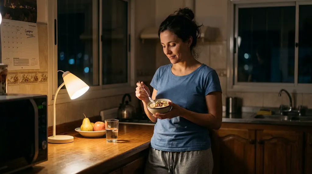 ¿Ataque de hambre a medianoche?