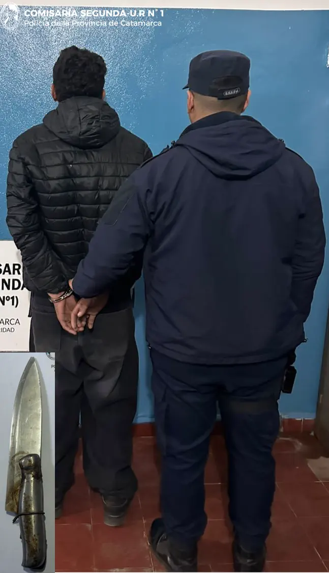 Ataque y tensión: tiró cascotes contra una casa y la Policía le encontró un cuchillo escondido