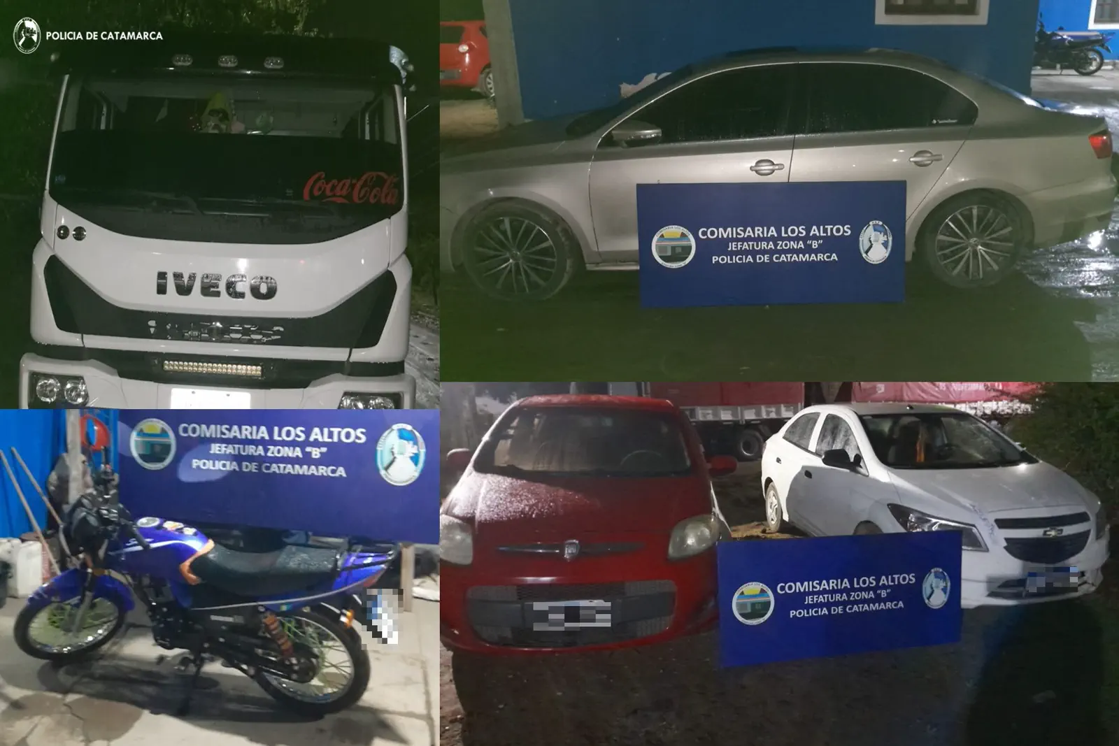 Controles de tránsito masivos en Catamarca: incautan vehículos y un camión por alcoholemia positiva en Capital e interior