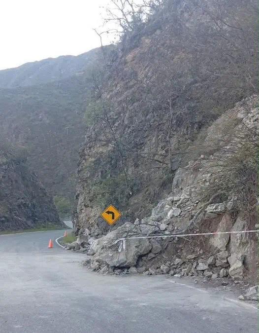 cuesta del portezuelo señalizada