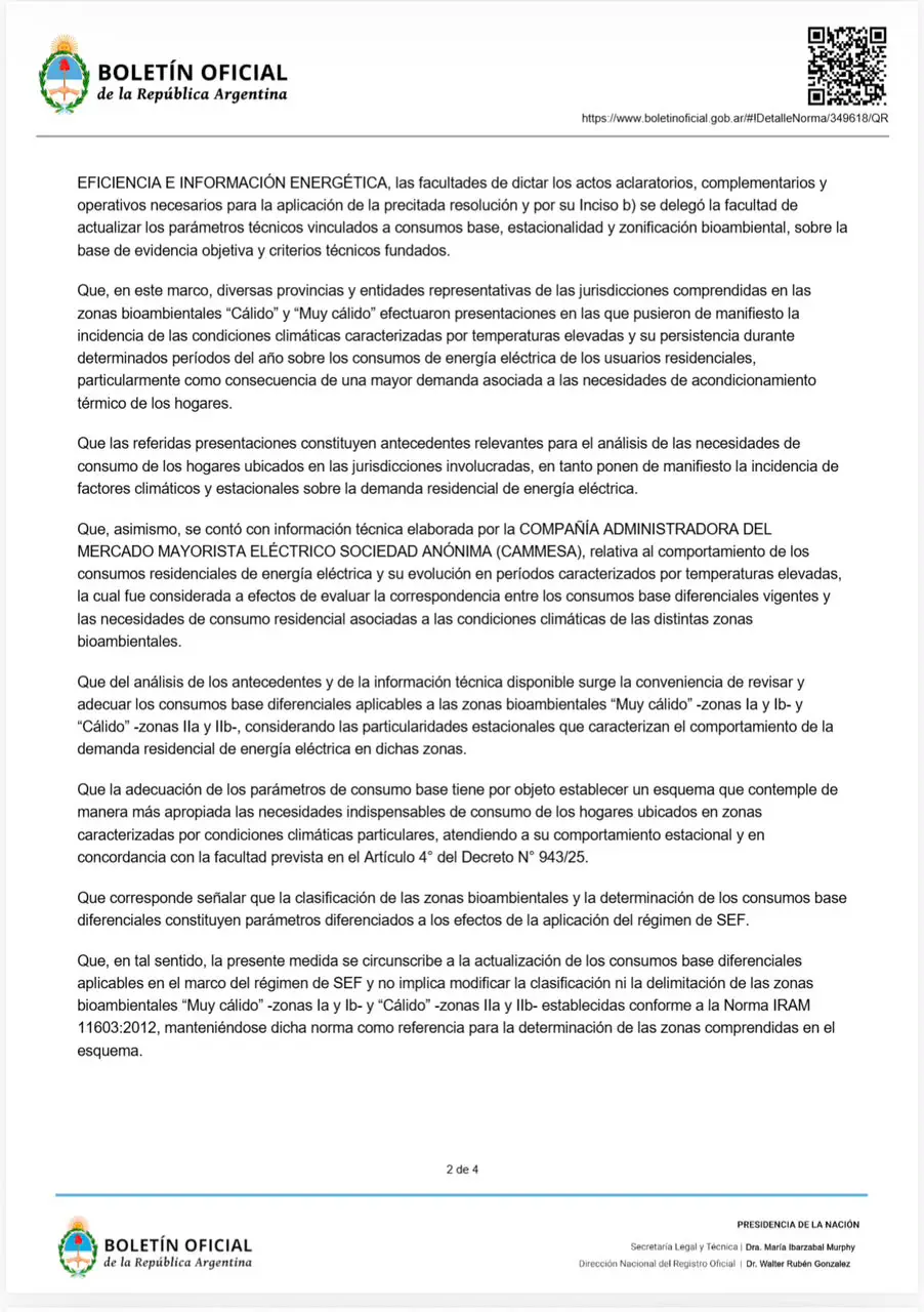 Decreto subsidio de energía norte grande