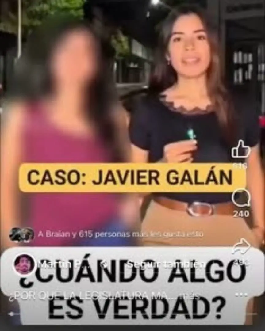 El diputado Javier Galán avala un vil escrache contra la denunciante que lo llevó a la Justicia