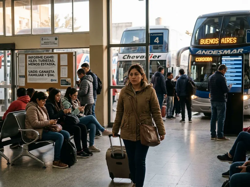 El feriado movilizó a 1,5 millones de turistas, pero la caída en la estadía recortó el impacto económico real