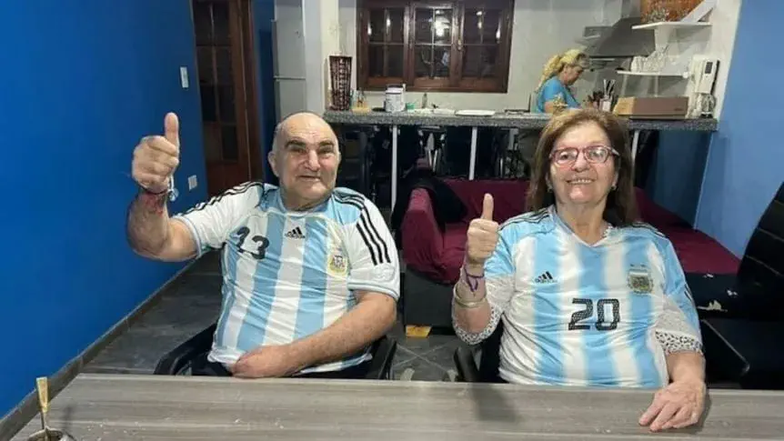 Eulalia y Chiche, los padres de Lionel Scaloni.