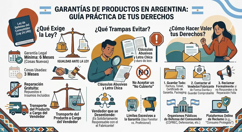 Garantías de productos en Argentina: qué exige la ley, qué trampas evitar y cómo hacer valer tus derechos