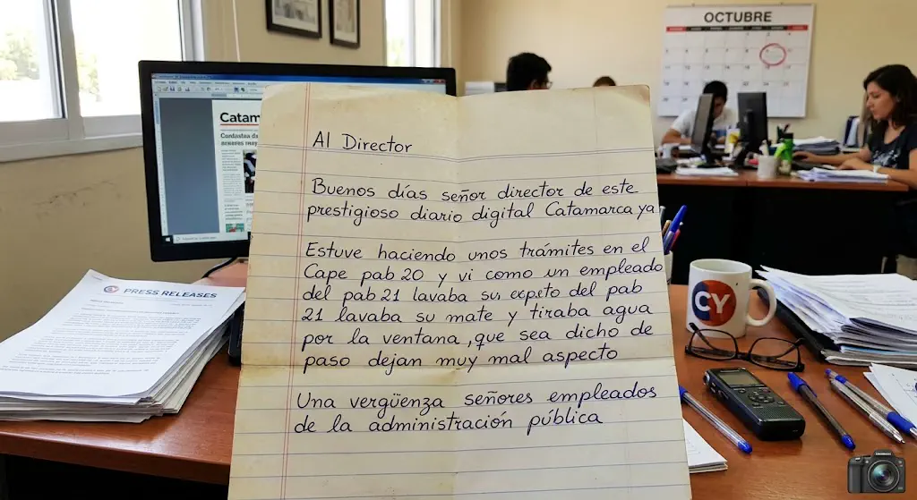 Indignación en el CAPE: denuncian a empleados por tirar restos de mate por la ventana