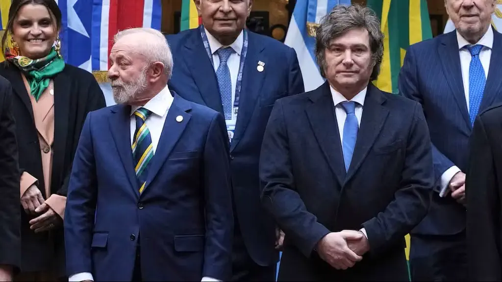 Javier Milei endureció su discurso contra el presidente de Brasil, Lula da Silva.(EFE)
