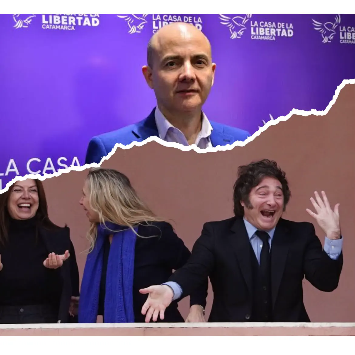 Javier Milei farmeando aura