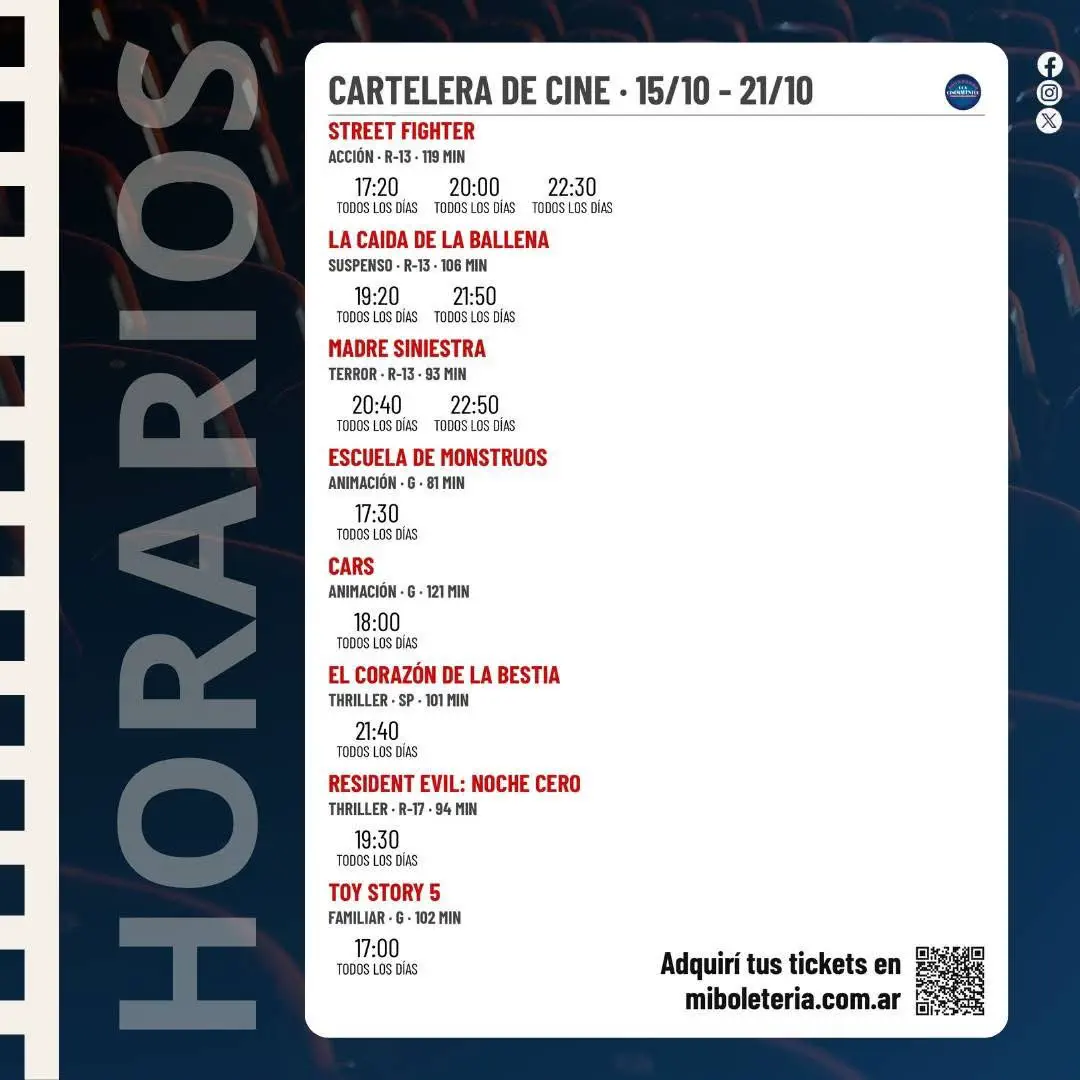 Jueves de estrenos en Cinemacenter Catamarca: conocé los nuevos títulos y la cartelera completa con sus horarios