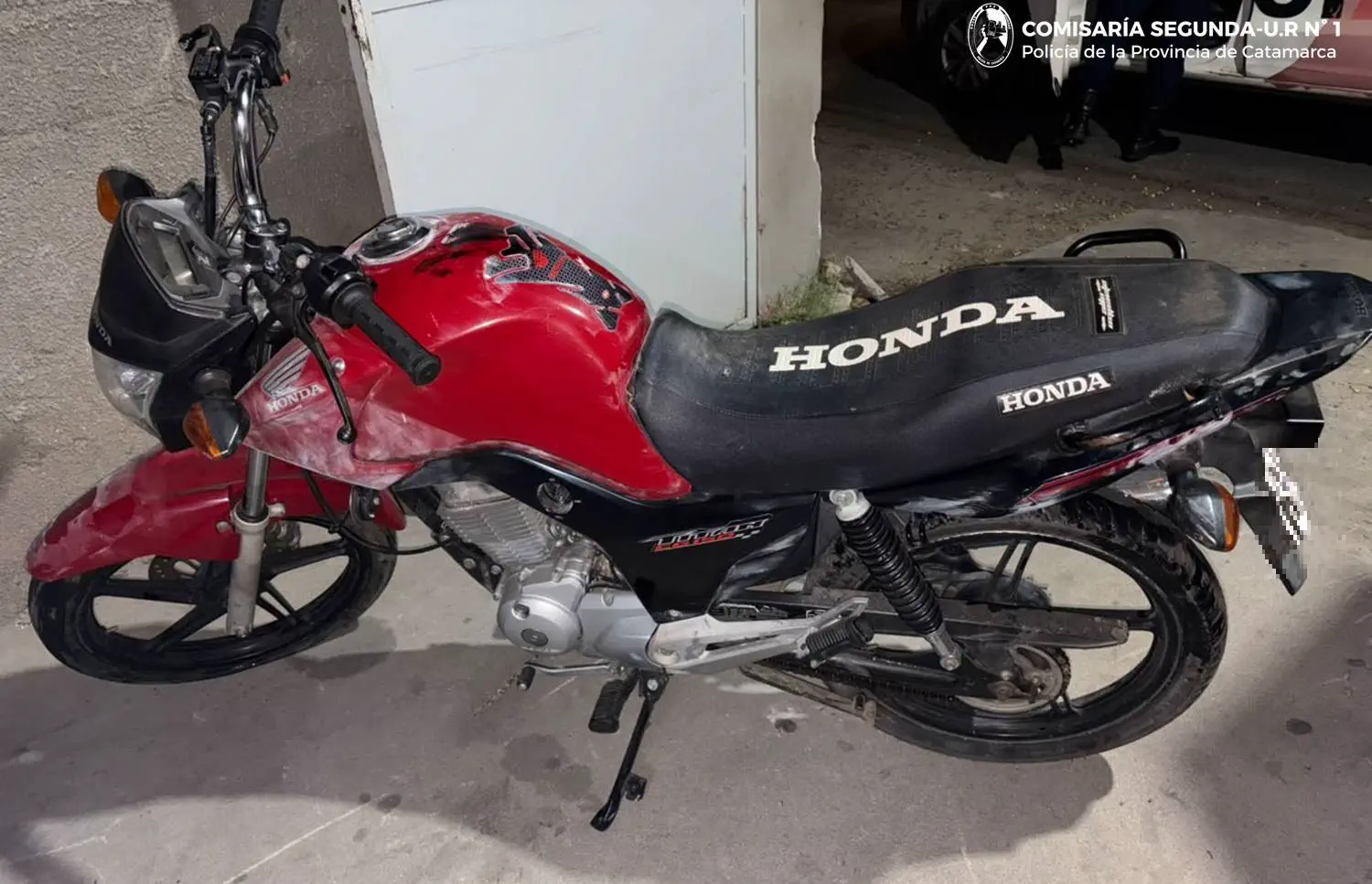 La Policía recuperó una moto robada en la zona sur