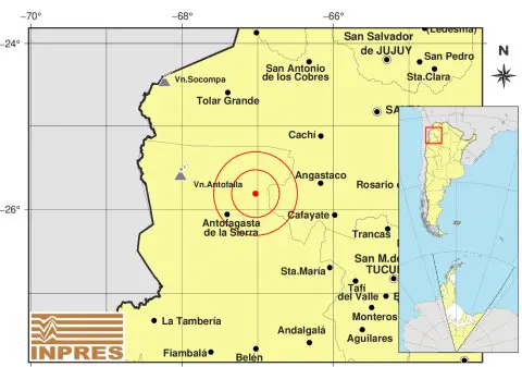 Madrugada movediza en Catamarca: registran cuatro sismos durante las primeras horas del lunes