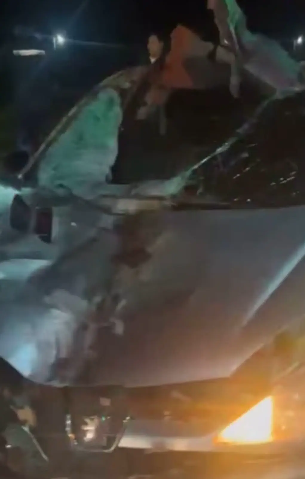 Milagro en la Ruta 38: un automovilista sobrevivió ileso tras embestir a un caballo que destrozó su Peugeot 206