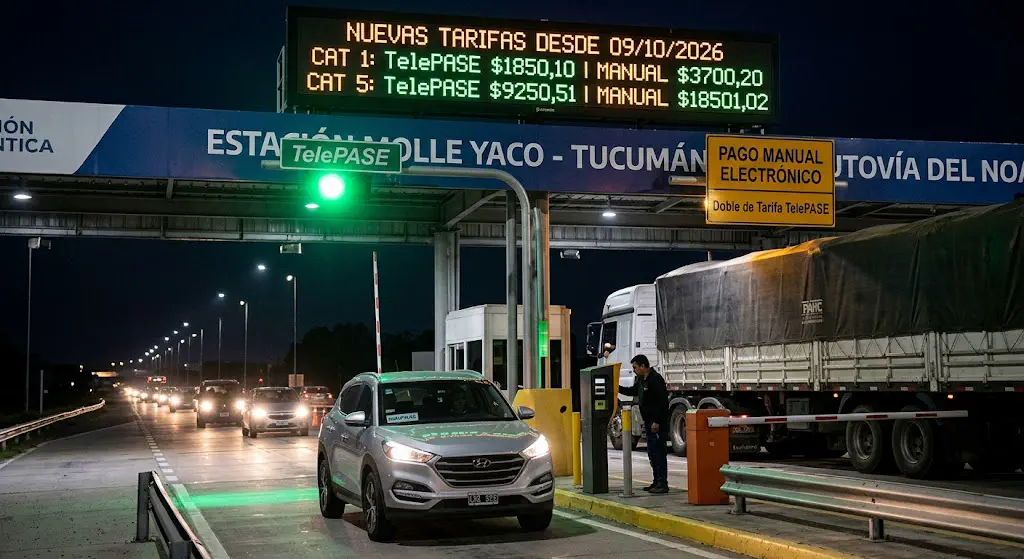 Nuevas tarifas, los puntos de cobro alcanzados en la región