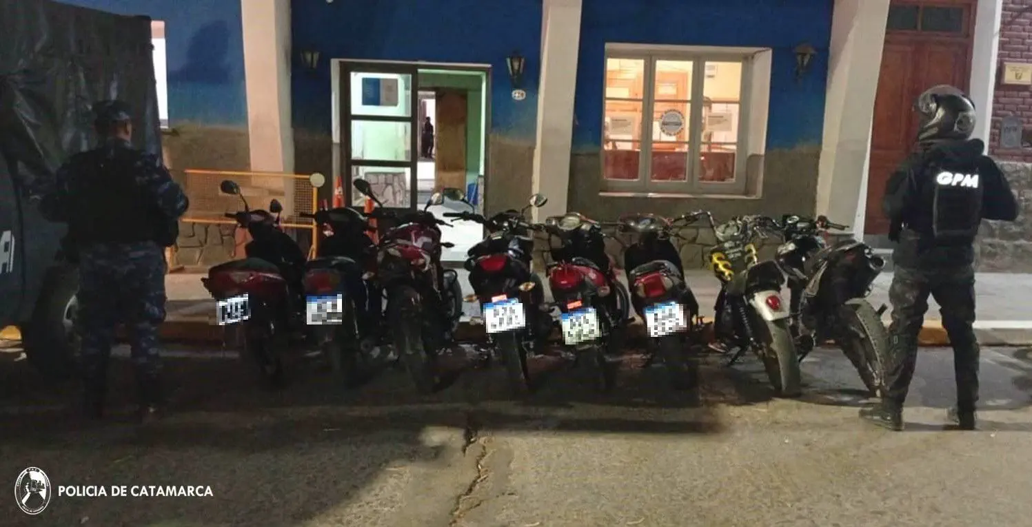 Operativos de control en la Capital y el interior: 14 arrestados y 22 motocicletas secuestradas