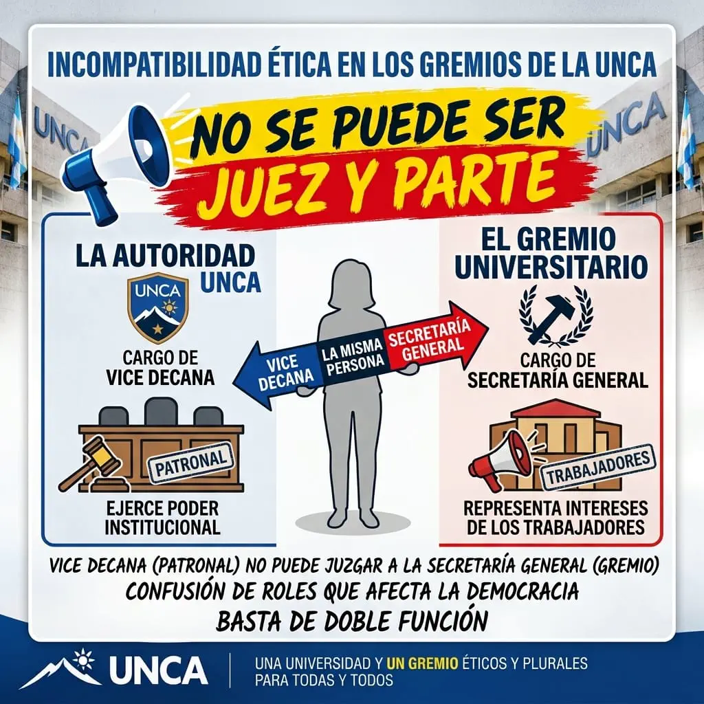 Polémica en la UNCA: cuestionan a Gloria Quevedo por su doble rol sindical y patronal
