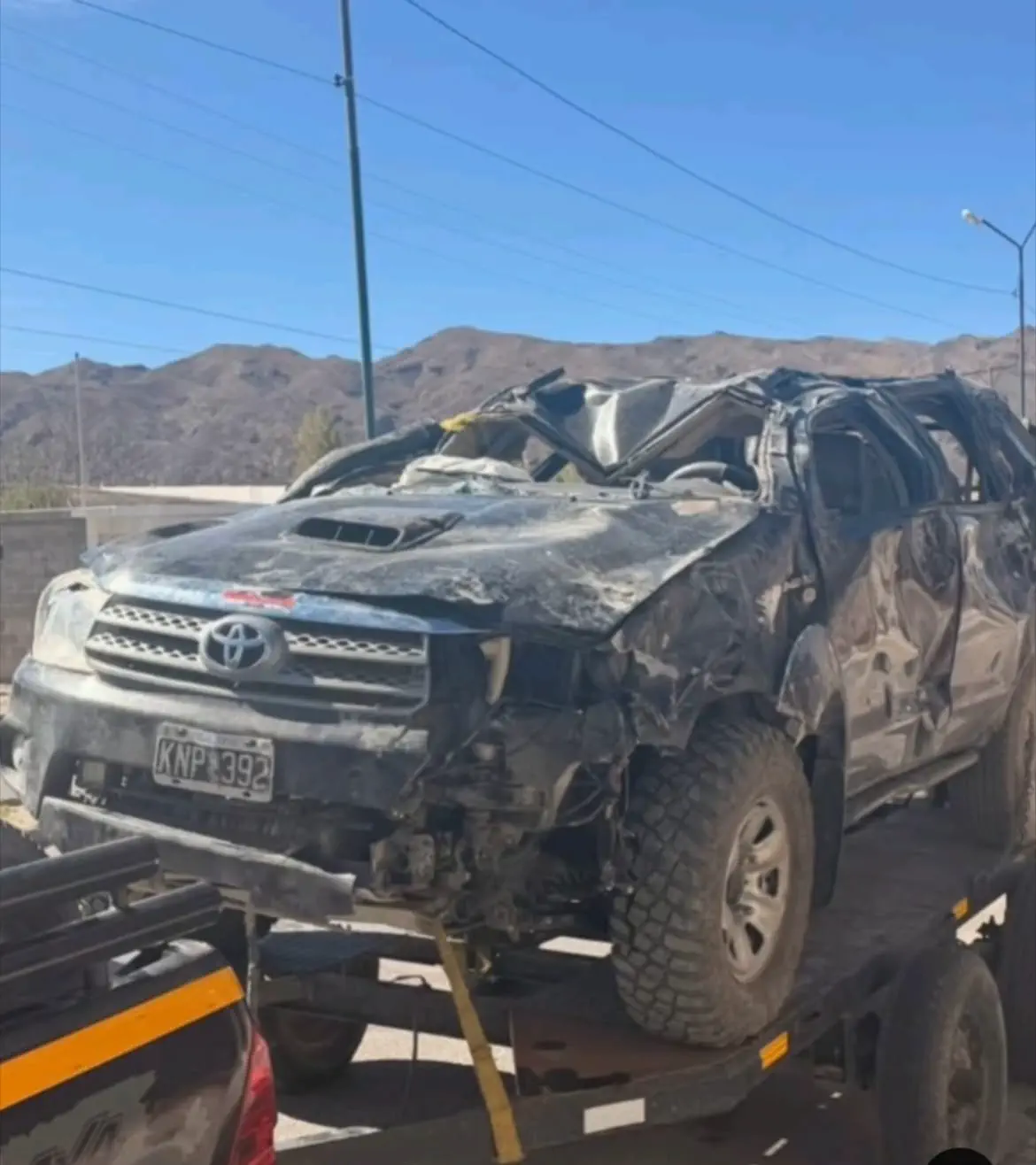 "Por milagro de la Virgen estamos con vida": volcaron dos camionetas en la cuesta