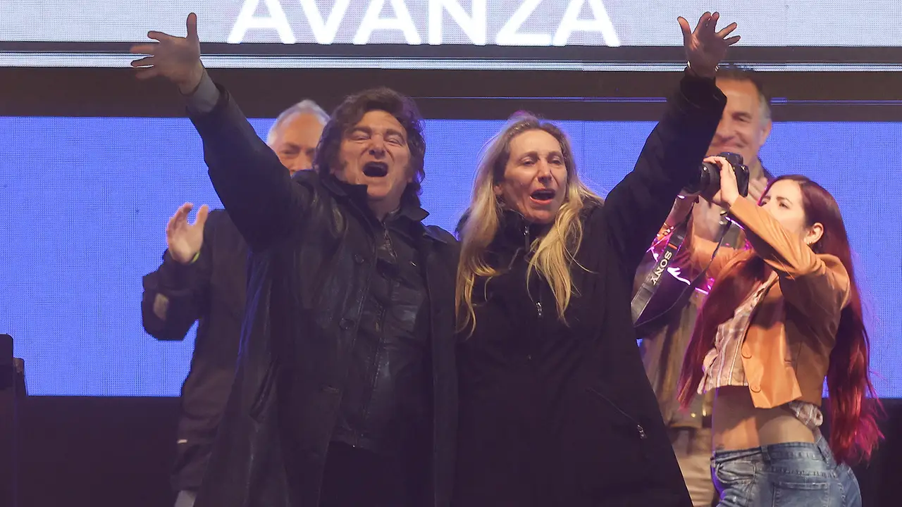 Presidente Javier Milei y su hermana Karina.(EFE)