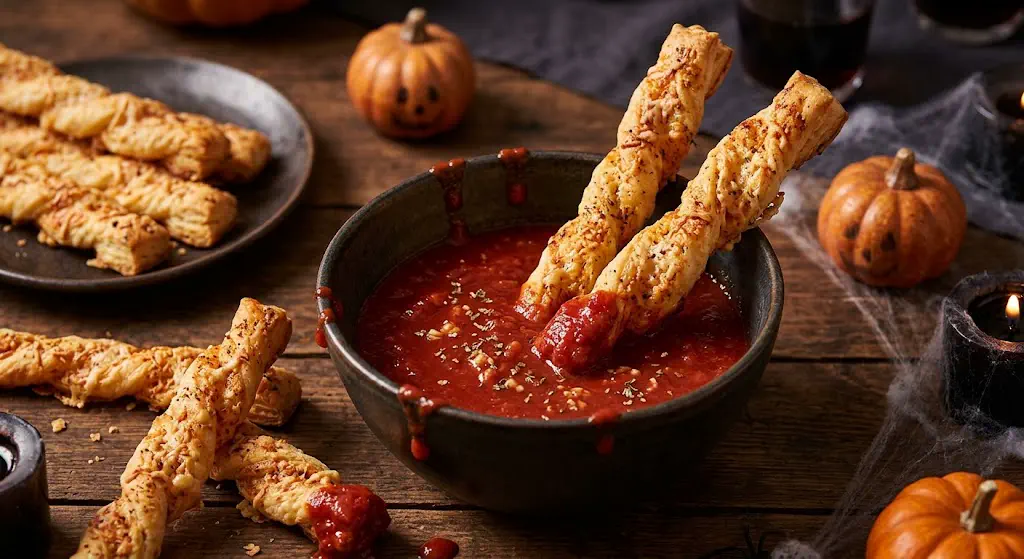 Recetas de Halloween: Cómo hacer unos "palitos de queso ensangrentados"