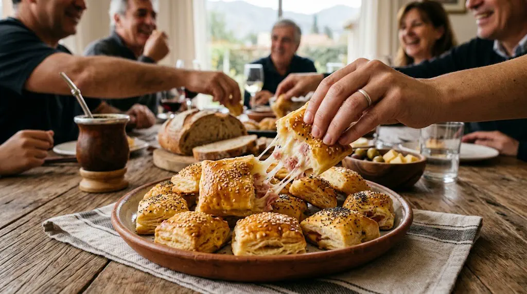 Saladitos caseros de jamón y queso