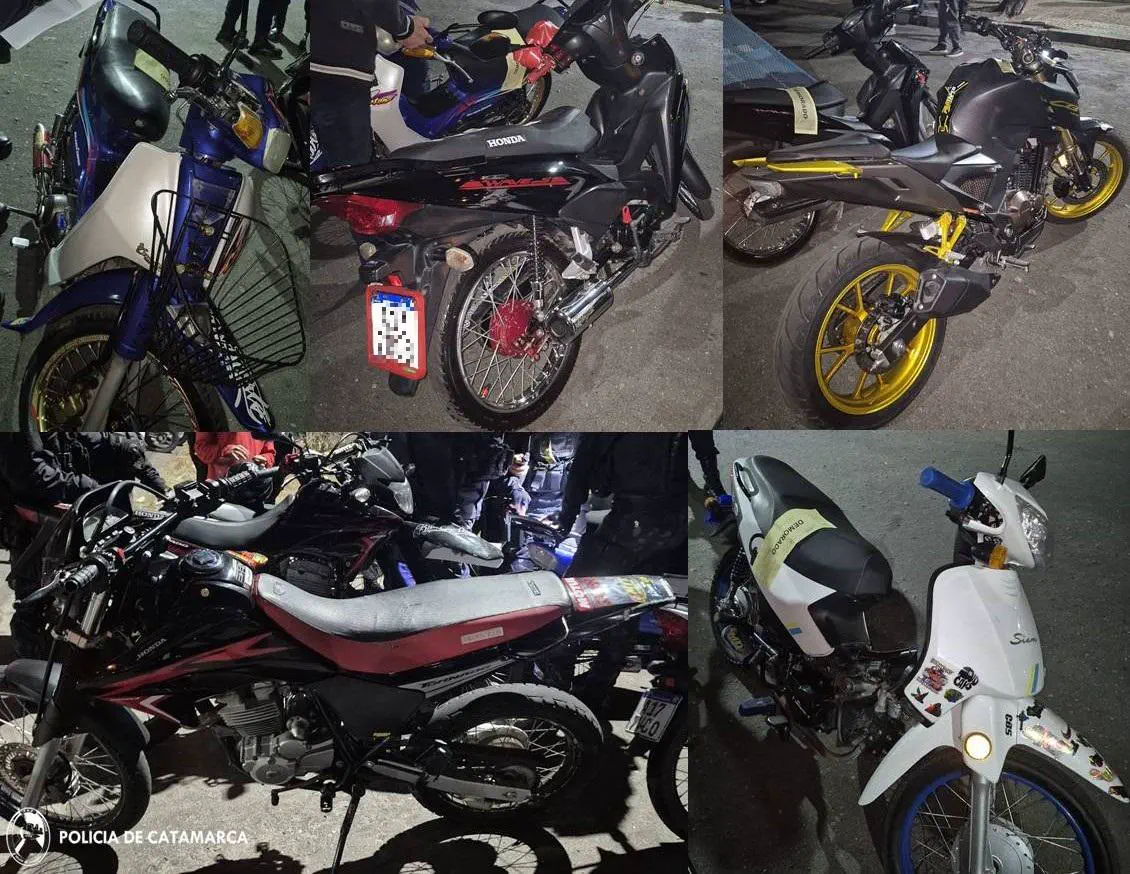 Secuestran 40 motocicletas y un automóvil durante un operativo de prevención y control