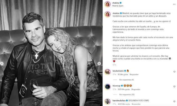 Shakira sorprendió con una foto junto a Antonio de la Rúa en medio de los rumores de reconciliación