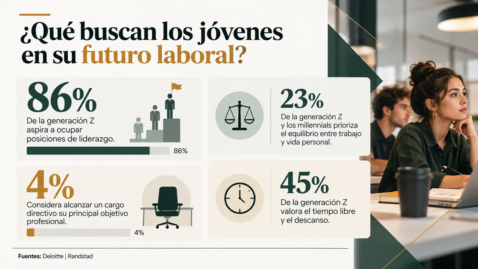 Solo el 4% de la generación Z prioriza cargos directivos: ¿qué implica para las empresas familiares?