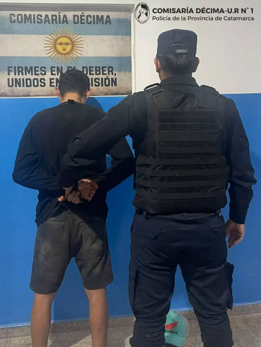 Sorprendido y esposado: cayó in fraganti un ladrón en la zona sur