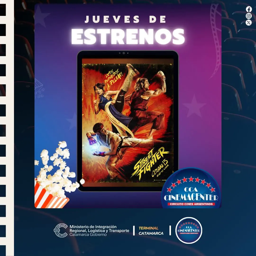 * Street Fighter (Acción | R-13 | 119 min): 17:20, 20:00 y 22:30 hs.