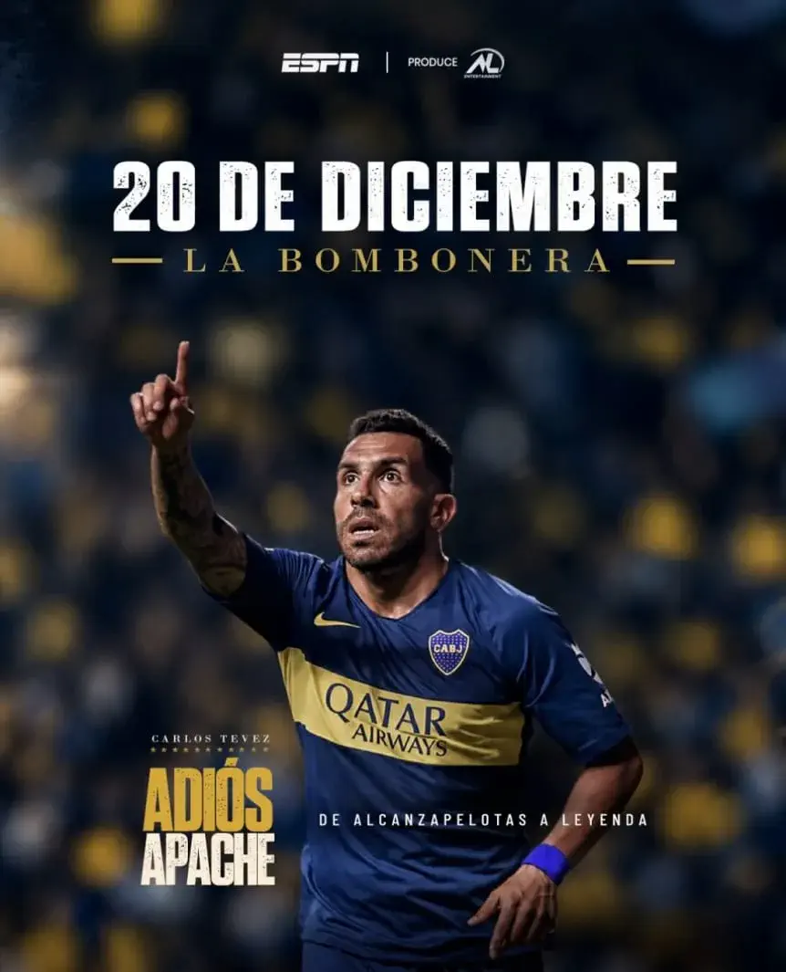Tevez confirmó a Messi y Riquelme para su despedida en La Bombonera