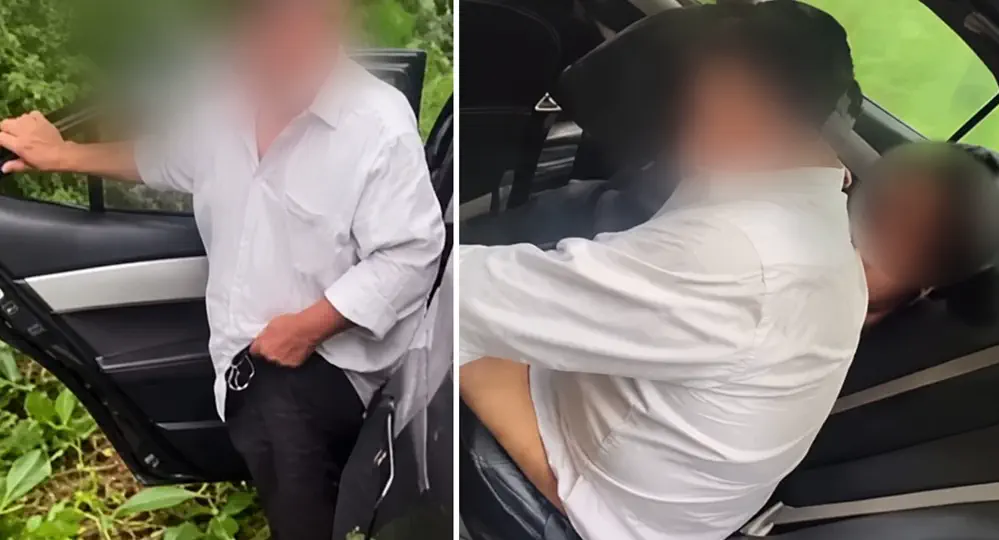 Un docente descubrió in fraganti a un hombre de 77 años con una niña en un auto