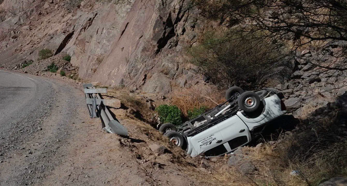Un grave hecho de tránsito ocurrió hoy sobre la Ruta Nacional 40, en plena Quebrada de Belén.
