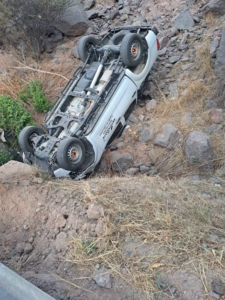 Un grave hecho de tránsito ocurrió hoy sobre la Ruta Nacional 40, en plena Quebrada de Belén.